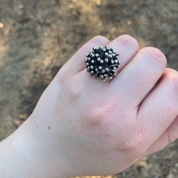 Artisan Silver Spike Ring - Picture 10 of 16